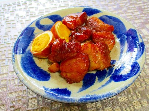 簡単！煮卵入りこってり柔らか～な豚の角煮♪